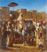 Eugene Delacroix Sultan of Morocco oil painting artist
